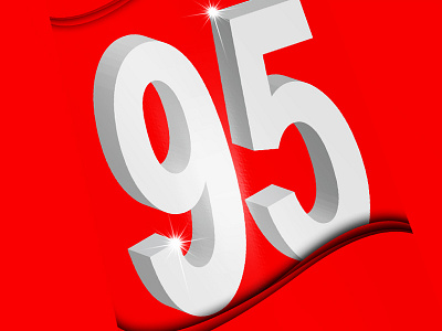 design for buyer 3d 91 drop numeric red