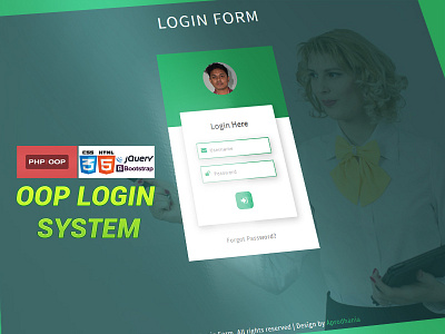 PHP OOP | Login System bootstrap creative css html login form oop php php script web