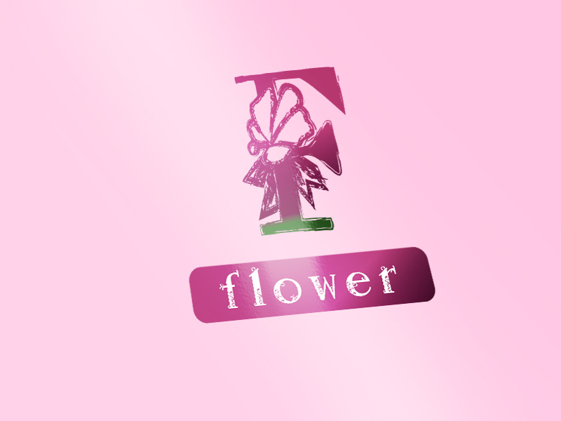 f typography logo vector creative pink logo typography typogaphy logo