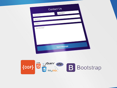 OOP Bootstrap contact form