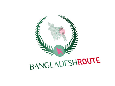 BANGLADESH bangladesh branding country creative green logo map red typography ui vector