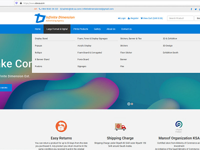 PHP Web For Printing Shop (Saudi Buyer) blue ecommerce html mysql php php script