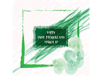 St patricks day with brush 2020 branding creative day design happy holiday typography