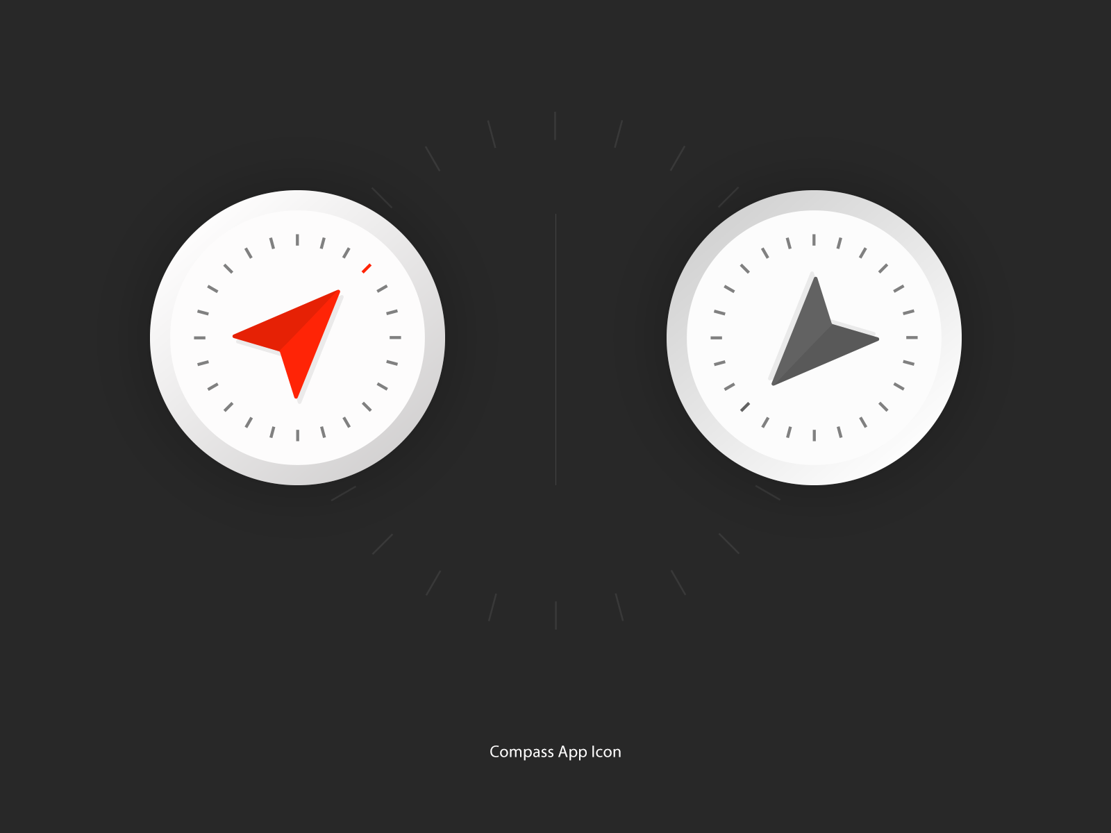 Compass App Icon by Abbas Rizvi on Dribbble