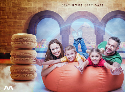 Stay Home Stay Safe advertising branding cover design photomanipulation photoshop print design socialmedia