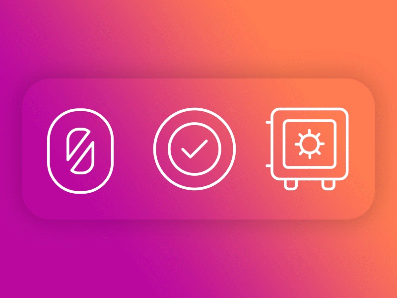 BUX Zero icons animations after effects animation bux bux zero design icons