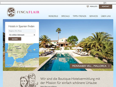 Directory for Spanish Fincas directory interface responsive startup ui web