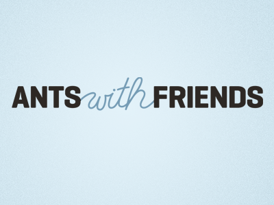 ANTS with FRIENDS logo development