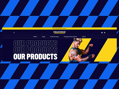 Our products supplements website design