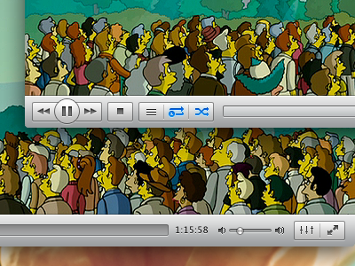 VLC for OS X "Lion" style by Damien Erambert on Dribbble