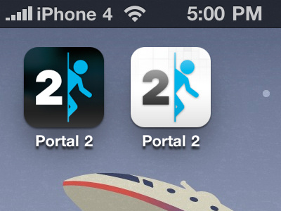 Portal 2 Countdown on iPhone 4