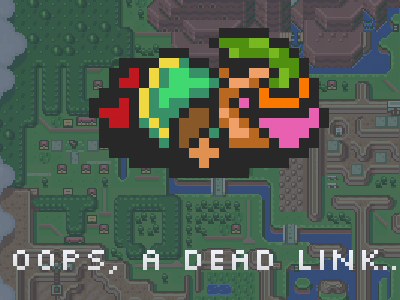 Oops, a dead Link ! 404 nintendo zelda