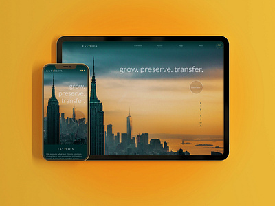 [Web Design] Envysion Wealth Homepage