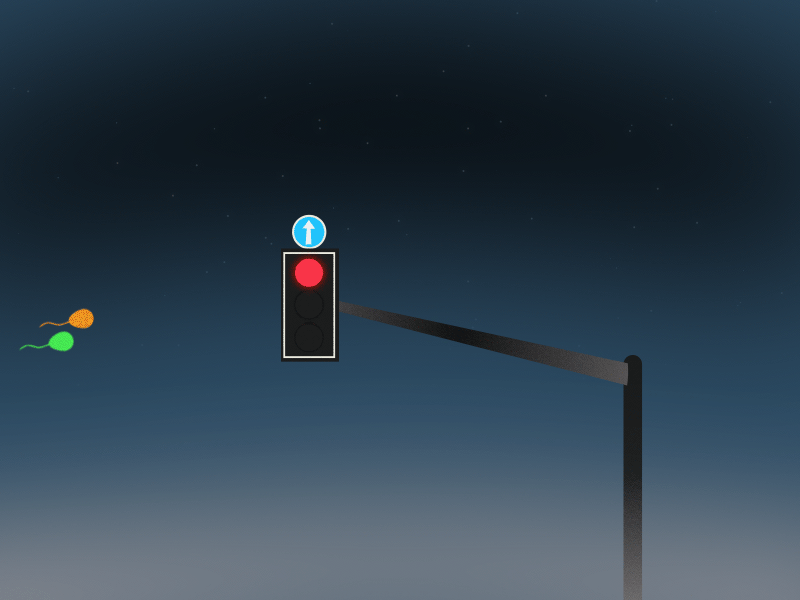 Cool Traffic Lights 2d aftereffects animation lights traffic