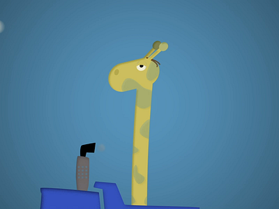 We have a Giraffe! 2d aftereffects animation creatures design gif illustration loop path