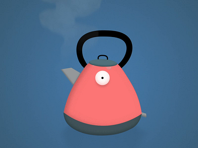 "Cartoon Kettle" 2d aftereffects animation cartoon character design kettle vector