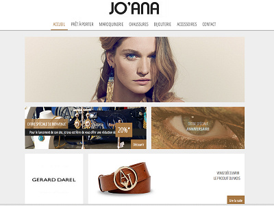 Project JOANA - Web Design blog design fashion light mode paris soft style tendance web design