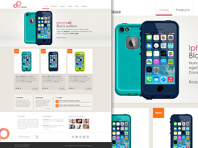 Project Estore - Web Design design ecommerce estore inspiration interface iphone lifeproof mobile online shop shopping webdesign