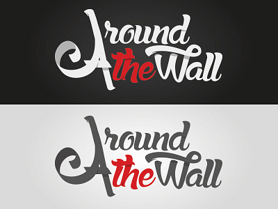 Project AroundTheWall - Corporate identity logotype