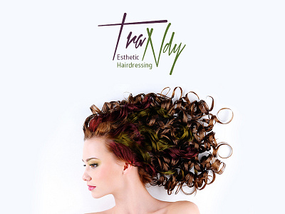 Project Tra / Ndy - Print (Business card) beauty business card corporate identity design esthetic girl hairdresser woman