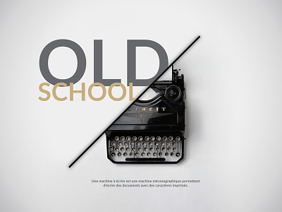 Inspiration - machine à écrire old school clean design graphic inspiration old quote school think typography