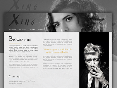 Webdesign french agent - conseil actor agent conseil creative design inspiration layout template typography web webdesign website