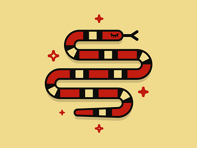 Sleeping Snake animal clean coral figma icon iconography icons illustration illustrator logo snake vector