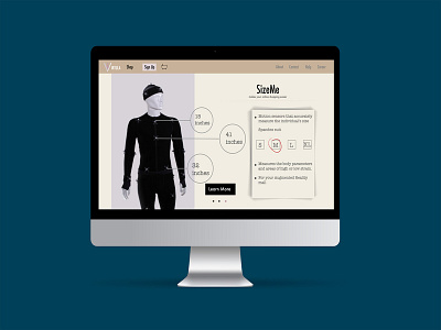 Virtula: SizeMe Landing Page