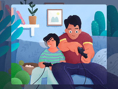 Father's day design flat illustration ui vector