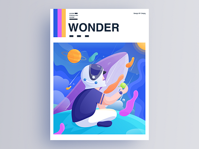 WONDER design flat illustration ui web