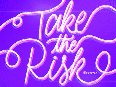 Just take it! calligraphy colors design gradient illustration lettering write