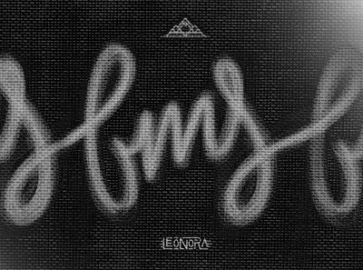 FMS - Leonora Cover brush calligraphy cover design details font graphic design letter lettering letters music typography