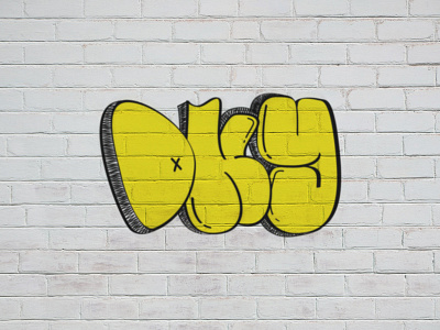 DKY design details graffitti illustration letter lettering letters typography