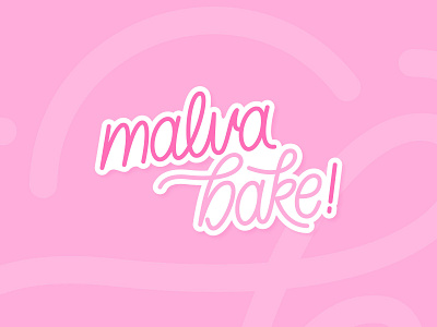 malvabake design details font gradient letter lettering letters logo typography