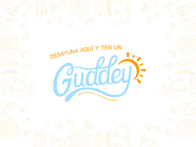 Guddey - Naming & Branding for a light breakfast cart branding design font illustration letter lettering letters logo typography
