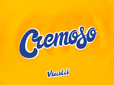 Cremoso - Vualá color delicious design details font gradient graphic design illustration letter lettering letters logo type typography
