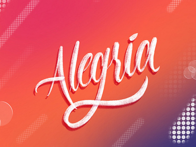 Alegría - Lettering