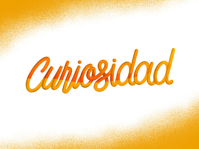 Curiosidad - Lettering details font gradient illustration letter lettering letters type typography words