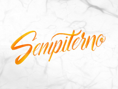 Sempiterno - Lettering details font gradient illustration letter lettering letters type typography words