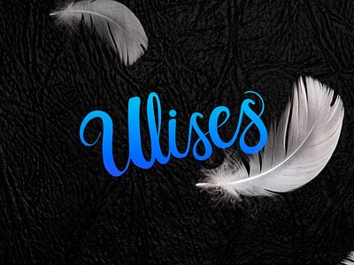 Ulises - Lettering details font gradient illustration letter lettering letters type typography words