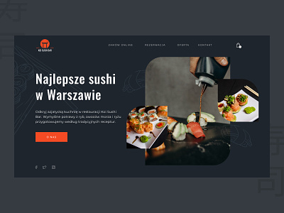 Koi Sushi Bar creative design dribbble figma sushi ui ux webdesign