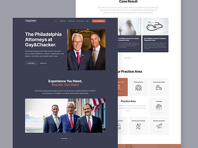 Gay&Chacker Attorney at Law Website Design creative design dribbble figma law law firm lawyers ui ux webdesign website