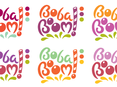 Boba Boom Color Options boba tea boom bubble tea drink fun splash straw tapioca tea