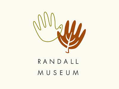 Randall Museum Logo bird children discovery hand hands leaf logo museum nature