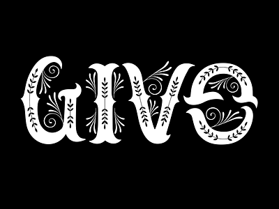 Give-Gain Ambigram ambigram gain give sticker mule typography