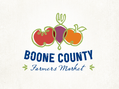 BCFM Logo Proposal beet farmer fruit logo market radish tomato vegetable veggie
