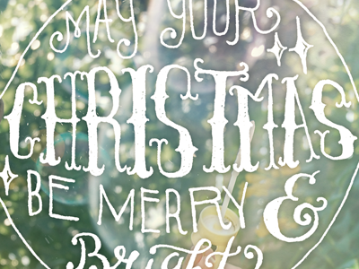 Family Christmas Card card christmas fun hand lettering print