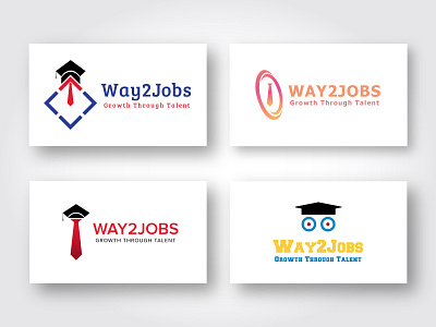 Way 2 Jobs Logo Design Concepts