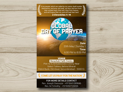Berachah Faith Centre Prayer Meeting Event Flyer