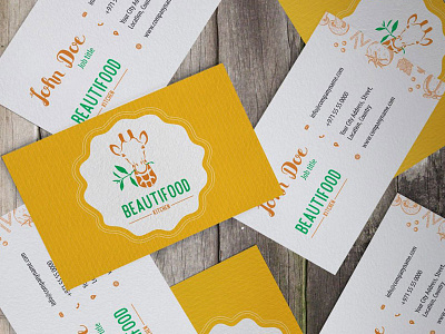 Beautyfood business card design